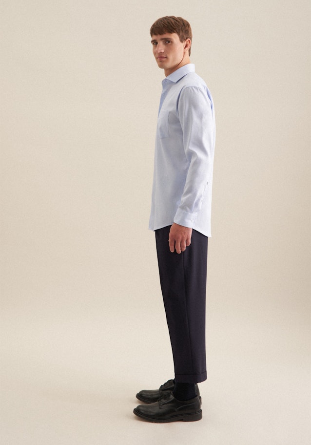 Regular Chemise d'affaires Uni in Bleu Clair | Seidensticker Onlineshop