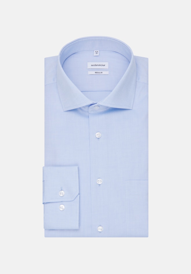 Regular Chemise d'affaires Uni dans Bleu Clair | Boutique en ligne Seidensticker