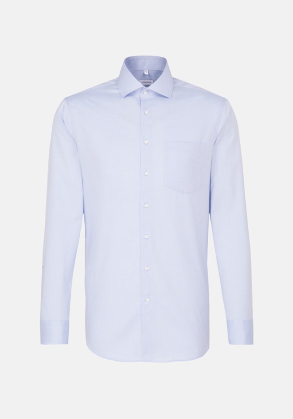 Non-iron Oxfordhemd in Regular with Kentkraag in Lichtblauw |  Seidensticker Onlineshop