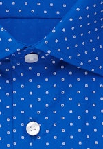 Regular Business Hemd Druck in Mittelblau |  Seidensticker Onlineshop