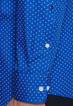 Regular Business Hemd Druck in Mittelblau |  Seidensticker Onlineshop