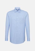 Regular Business Shirt Print in Light Blue |  Seidensticker Onlineshop