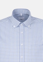 Comfort Business Hemd Karo in Mittelblau |  Seidensticker Onlineshop