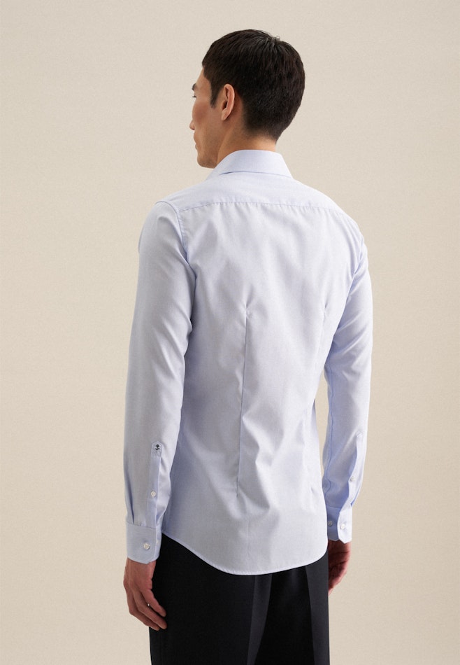 Non-iron Poplin Business Shirt in X-Slim with Kent-Collar in Light Blue | Seidensticker online shop