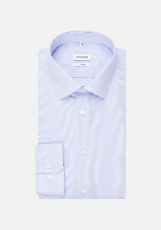 Non-iron Poplin Business Shirt in X-Slim with Kent-Collar in Light Blue |  Seidensticker Onlineshop