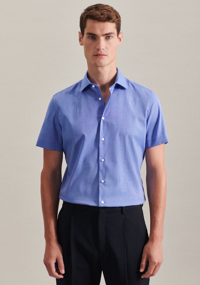 Slim Chemise Business Uni in Bleu Moyen | Seidensticker Onlineshop