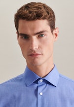 Slim Business Hemd Uni in Mittelblau |  Seidensticker Onlineshop