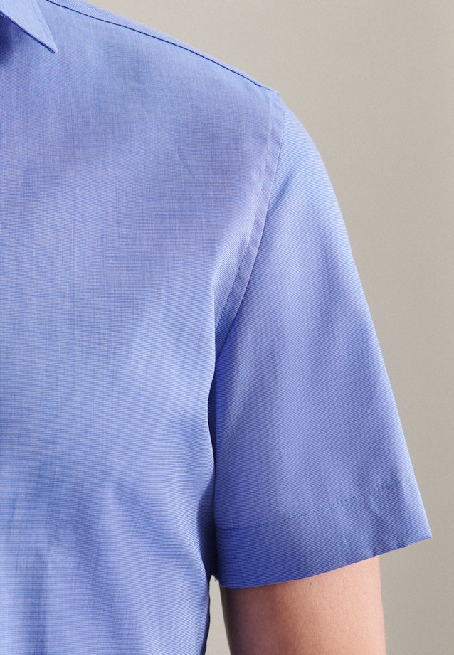 Slim Business Hemd Uni in Mittelblau |  Seidensticker Onlineshop