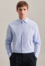 Chemise Business Slim Popeline Col Kent in Bleu Clair |  Seidensticker Onlineshop