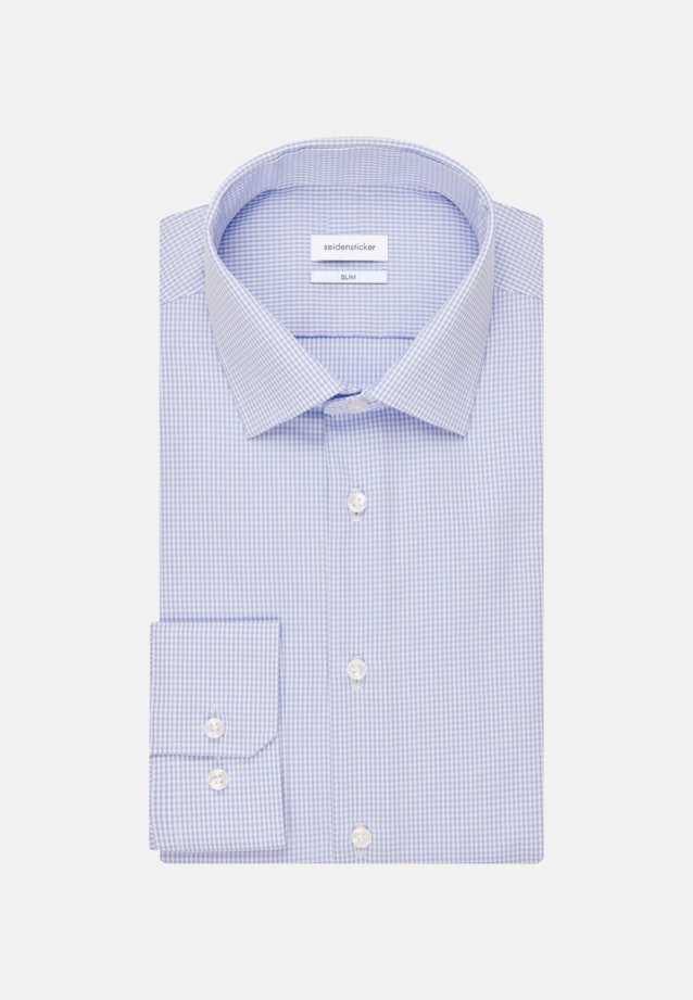 Chemise Business Slim Popeline Col Kent in Bleu Clair |  Seidensticker Onlineshop