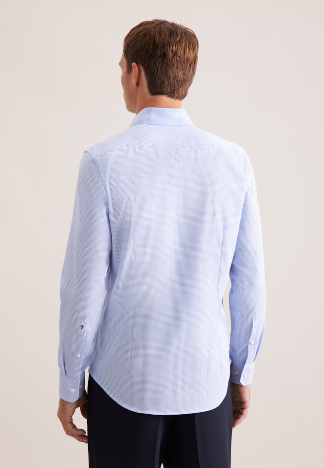 Slim Business Hemd Karo in Hellblau | Seidensticker Onlineshop