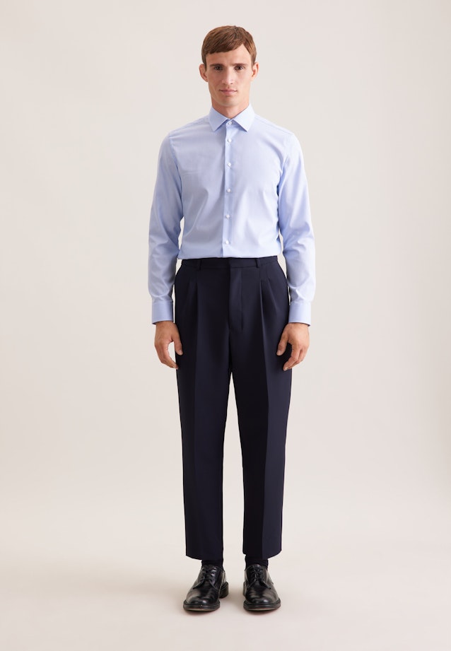 Slim Business Hemd Karo in Hellblau |  Seidensticker Onlineshop