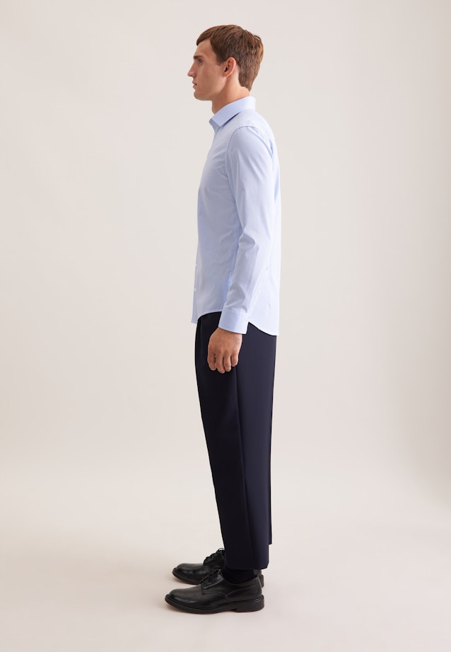 Slim Chemise d'affaires carreaux in Bleu Clair |  Seidensticker Onlineshop