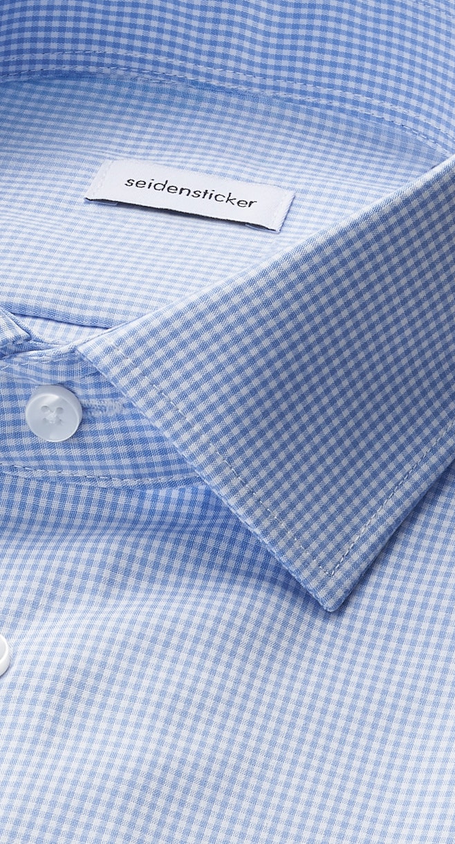 Slim Business Hemd Karo in Hellblau | Seidensticker Onlineshop