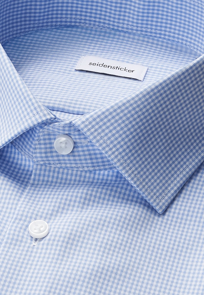 Slim Business Hemd Karo in Hellblau | Seidensticker Onlineshop