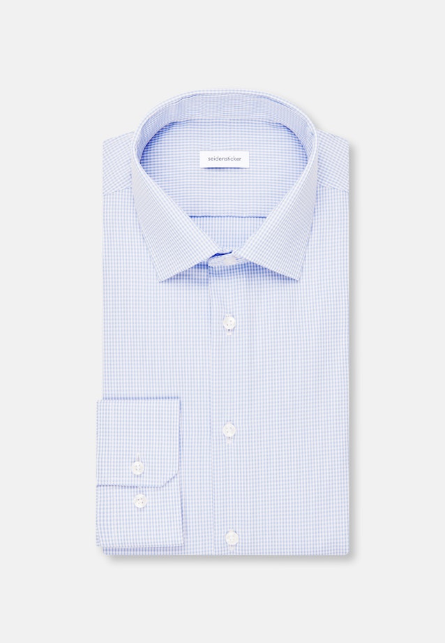 Slim Business Hemd Karo in Hellblau |  Seidensticker Onlineshop