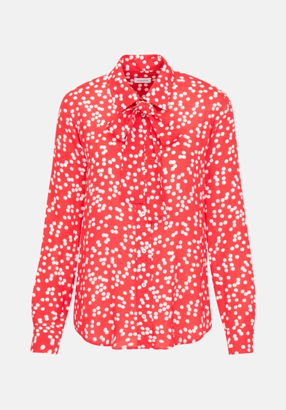 Long sleeve Crepe Shirt Blouse in Red |  Seidensticker Onlineshop