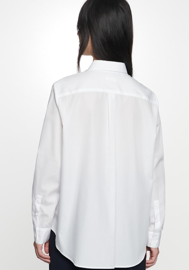 Popeline Shirtblouse in Wit |  Seidensticker Onlineshop