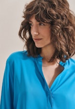 Slip Over Blouse Uni in Medium Blue |  Seidensticker Onlineshop