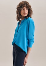 Slip Over Blouse Uni in Medium Blue |  Seidensticker Onlineshop