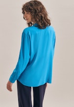 Slip Over Blouse Uni in Medium Blue |  Seidensticker Onlineshop