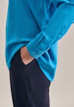 Slip Over Blouse Uni in Medium Blue |  Seidensticker Onlineshop