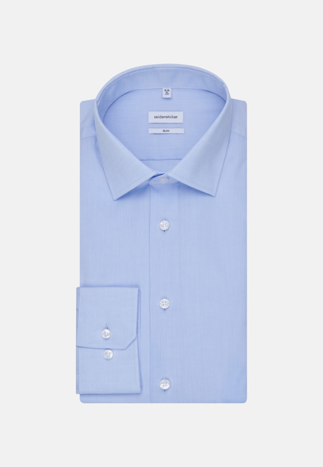Slim Chemise d'affaires Uni dans Bleu Clair | Boutique en ligne Seidensticker