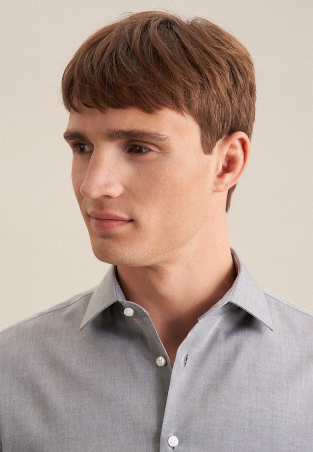 Slim Business Hemd Uni in Grau |  Seidensticker Onlineshop