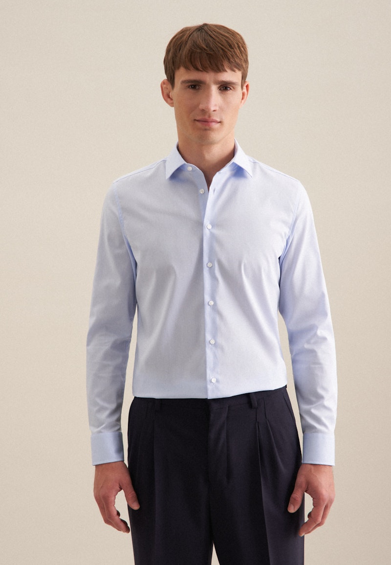 Chemise Business Slim Chambray Col Kent