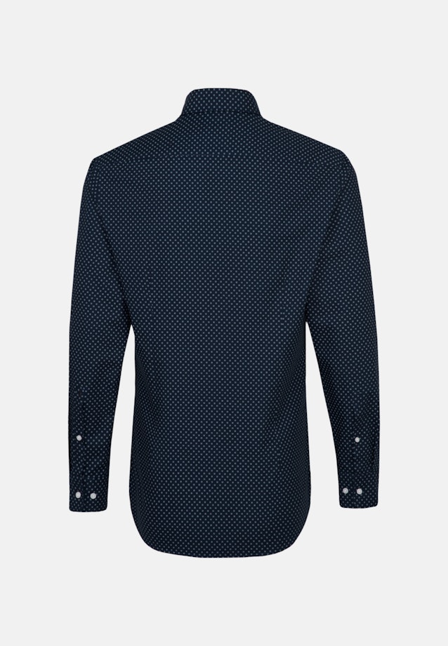 Slim Business Hemd Druck in Dunkelblau |  Seidensticker Onlineshop