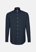Slim Business Hemd Druck in Dunkelblau |  Seidensticker Onlineshop