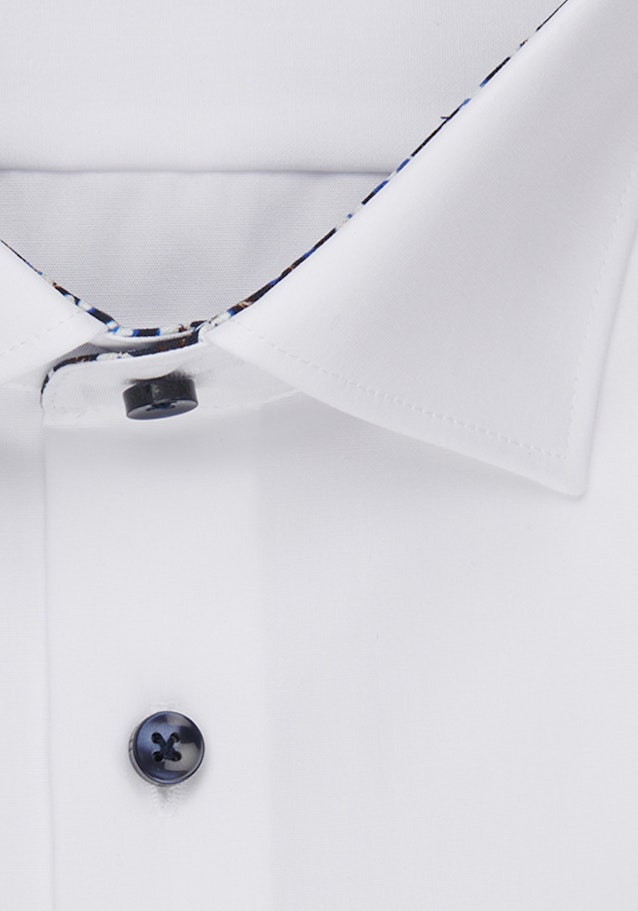 Non-iron Popeline Business overhemd in Shaped with Kentkraag in Wit |  Seidensticker Onlineshop