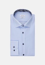 Shaped Business Shirt Uni in Medium Blue |  Seidensticker Onlineshop