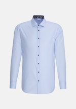 Shaped Business Shirt Uni in Medium Blue |  Seidensticker Onlineshop