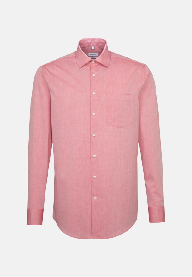 Non-iron Chambray Business Shirt in Comfort with Kent-Collar in Red |  Seidensticker Onlineshop