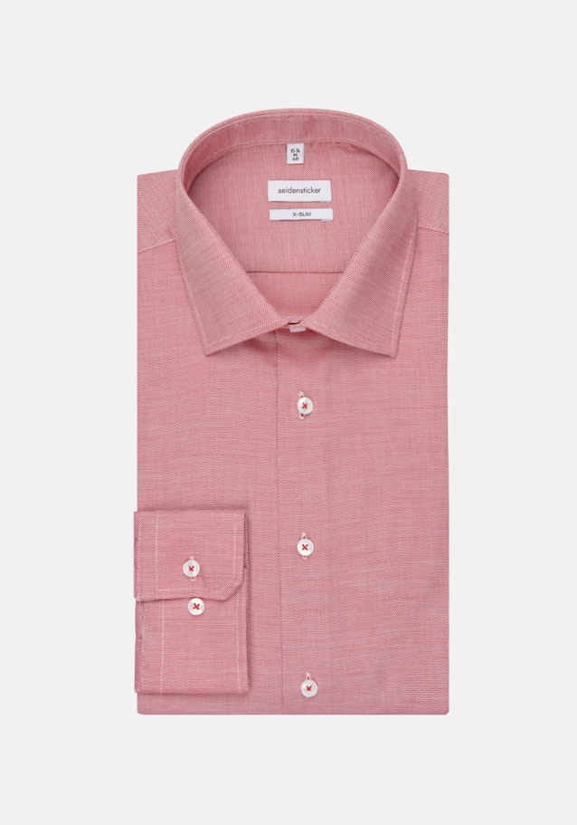 Non-iron Structure Business Shirt in X-Slim with Kent-Collar in Red |  Seidensticker Onlineshop