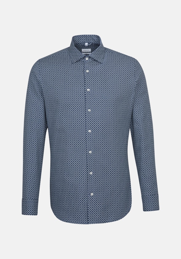 Business overhemd in X-Slim with Kentkraag in Middelmatig Blauw |  Seidensticker Onlineshop