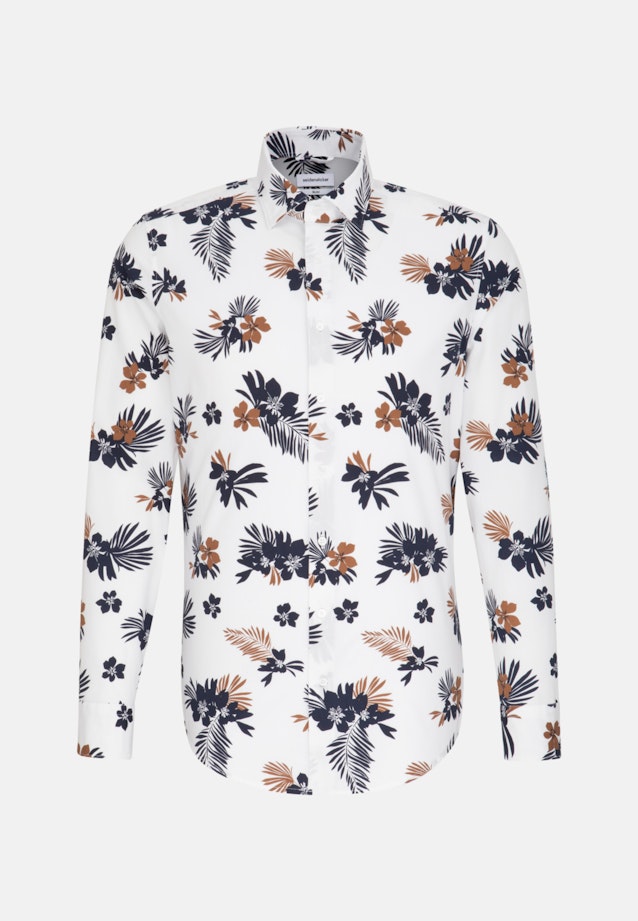 Slim Business Hemd Floral in Weiß |  Seidensticker Onlineshop