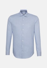 Shaped Business Shirt Stripes in Medium Blue |  Seidensticker Onlineshop