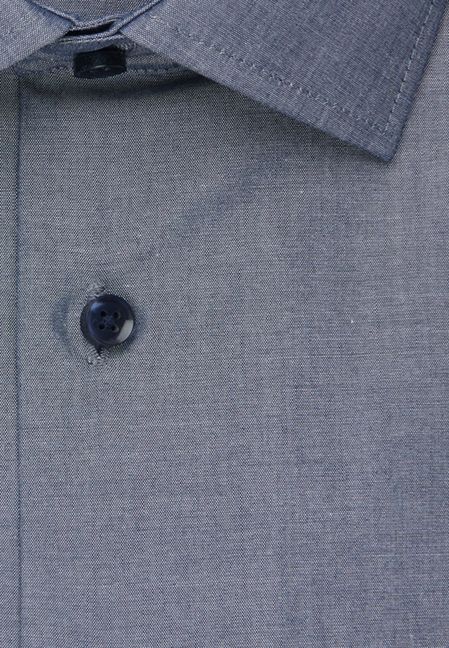 Non-iron Chambray Business Shirt in X-Slim with Kent-Collar in Dark Blue |  Seidensticker Onlineshop