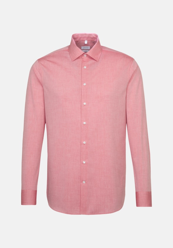Non-iron Chambray Business Shirt in X-Slim with Kent-Collar in Red |  Seidensticker Onlineshop