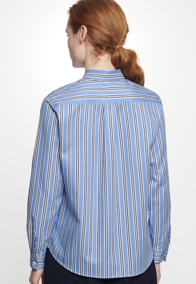 Shirt Blouse Stripes in Medium Blue |  Seidensticker Onlineshop