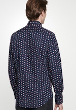 Shaped Business Hemd Floral in Dunkelblau |  Seidensticker Onlineshop