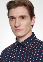 Shaped Business Hemd Floral in Dunkelblau |  Seidensticker Onlineshop