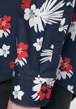 Shaped Business Hemd Floral in Dunkelblau |  Seidensticker Onlineshop