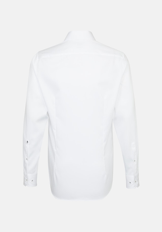 Non-iron Twill Business Shirt in Shaped with Kent-Collar and extra long sleeve in White |  Seidensticker Onlineshop
