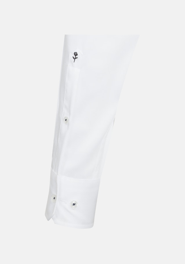 Non-iron Twill Business Shirt in Shaped with Kent-Collar and extra long sleeve in White |  Seidensticker Onlineshop