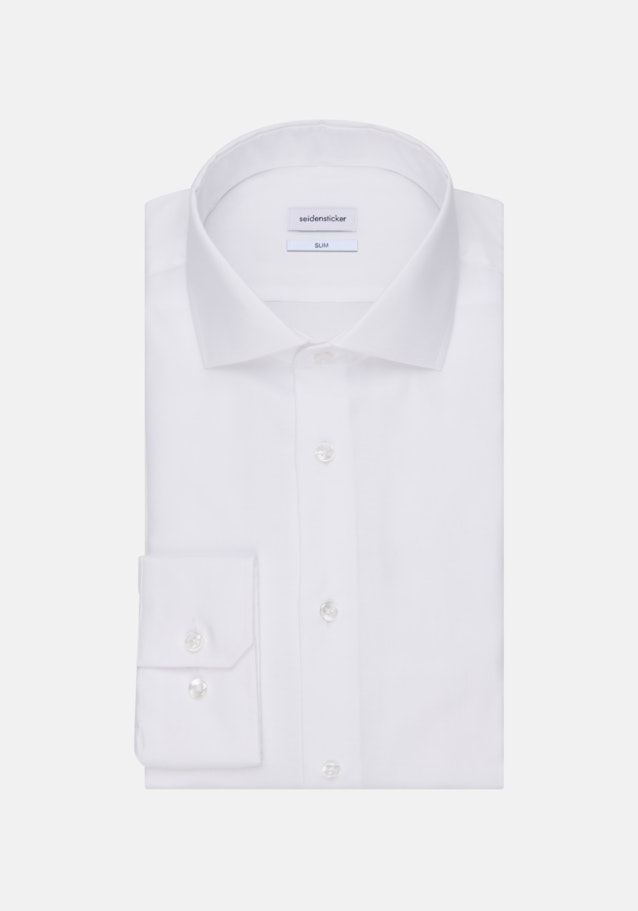 Slim Chemise d'affaires Uni in Blanc | Seidensticker Onlineshop