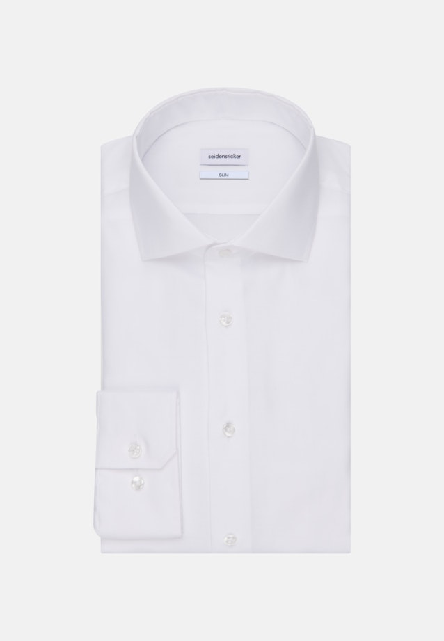 Slim Chemise d'affaires Uni in Blanc |  Seidensticker Onlineshop