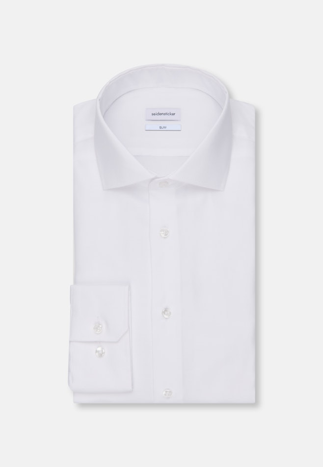 Slim Chemise d'affaires Uni dans Blanc | Boutique en ligne Seidensticker